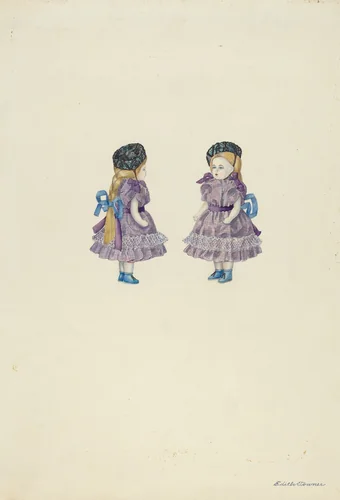 Doll of Bisque by Edith Towner, index of american design, 1937