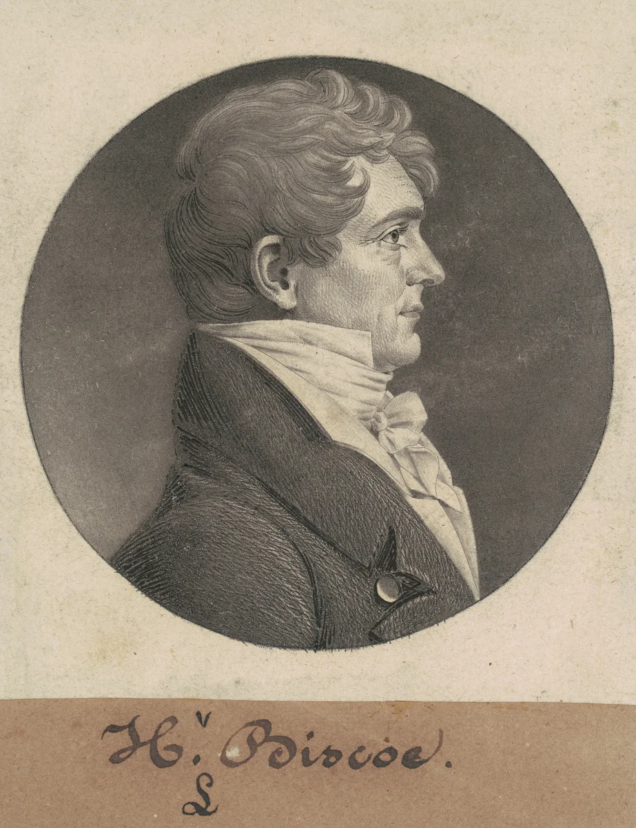 Henry Lawson Biscoe by Charles B. J. Févret de Saint-Mémin, print, 1808