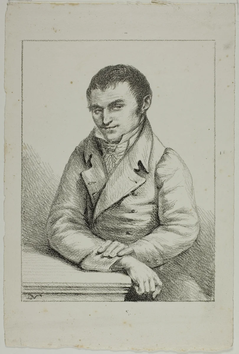 Portrait of Monsieur de Menneval by Dominique Vivant Denon, print, 1817-1820