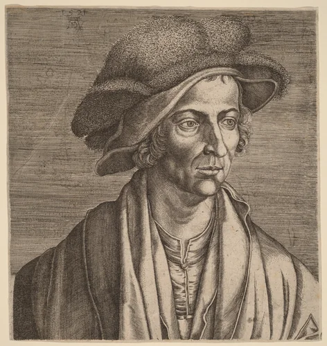 Joachim Patinir by Cornelis Cort, print, 1500-1599