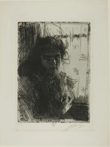 An Irish Girl or Annie by Anders Zorn, print, 1894