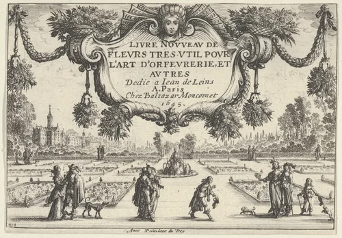 Title Plate, from "Livre Nouveau de Fleurs Tres-Util" by Nicolas Cochin, print, 1645