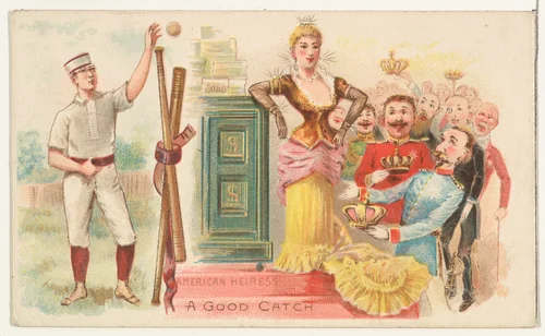 A Good Catch, from the Talk of the Diamond set (N135) issued by Duke Sons & Co., a branch of the American Tobacco Company by W. Duke, Sons & Co., print, 1888