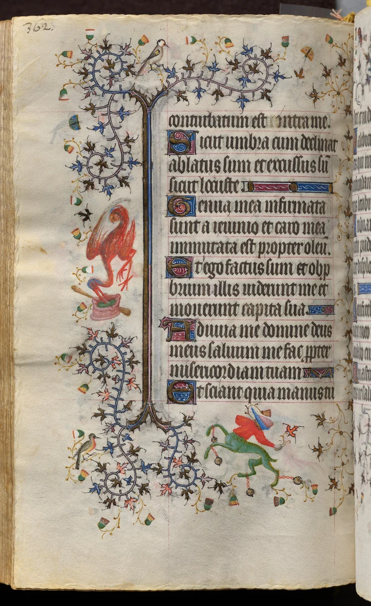 Hours of Charles the Noble, King of Navarre (1361-1425): fol. 176v, Text by Master of the Brussels Initials and Associates, book, 1400-1410