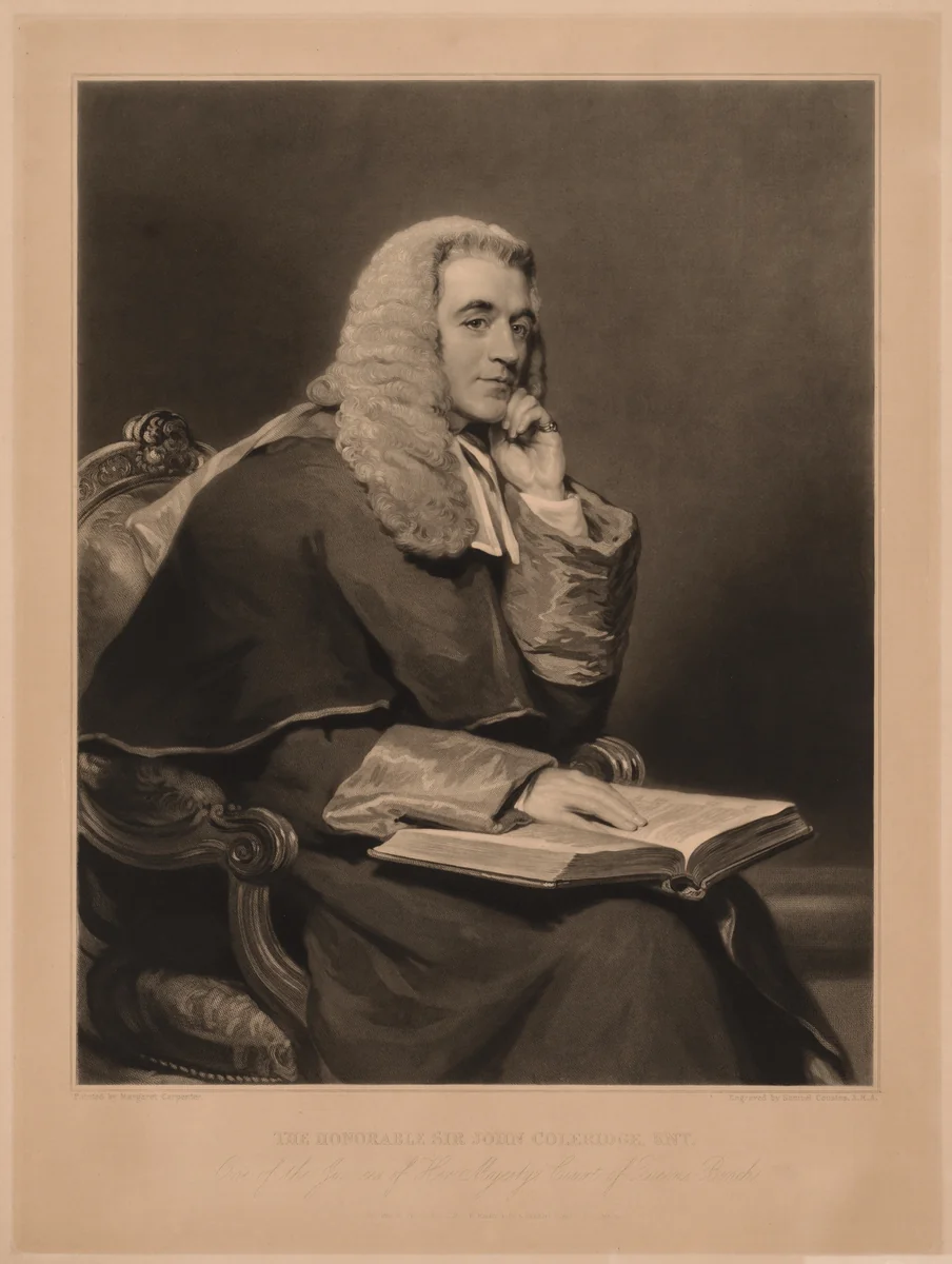 Sir John Taylor Coleridge by Samuel Cousins, print