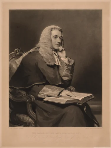 Sir John Taylor Coleridge by Samuel Cousins, print