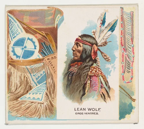 Lean Wolf, Gros Ventres, from the American Indian Chiefs series (N36) for Allen & Ginter Cigarettes by Allen & Ginter, print, 1888