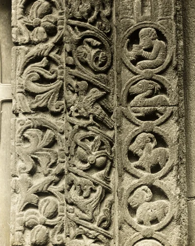 Ely Cathedral: Prior's Door, Side Details by Frederick Evans, photograph, 1886-1896