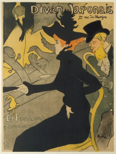 Divan Japonais by Henri de Toulouse-Lautrec, print, 1892-1893