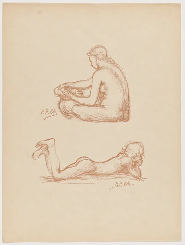Croquis (Sketches) by Pierre Puvis de Chavannes, portfolio, 1895