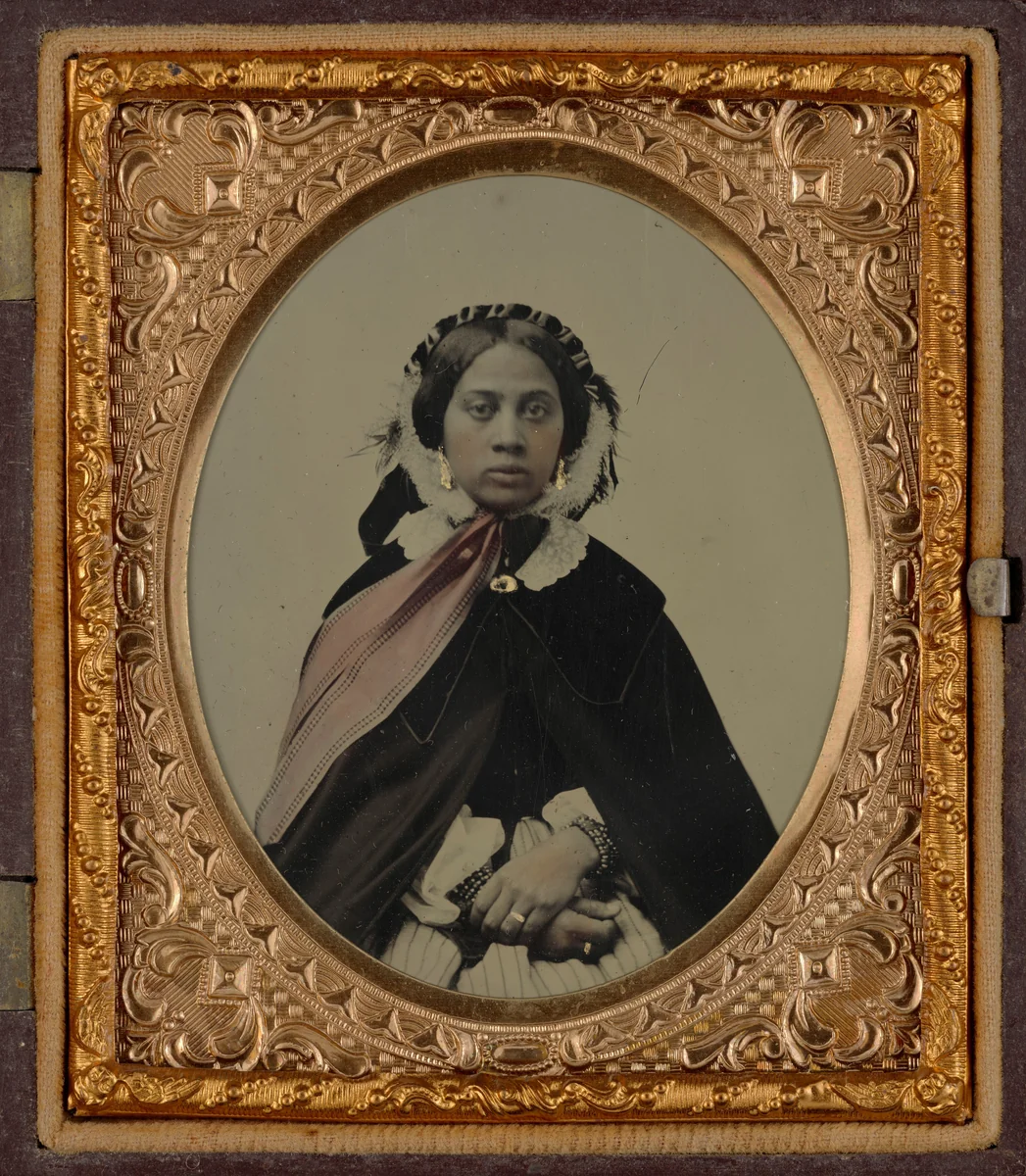 Portrait of a Woman, Possibly Josephine Folks by American 19th Century, photograph, 1855-1865