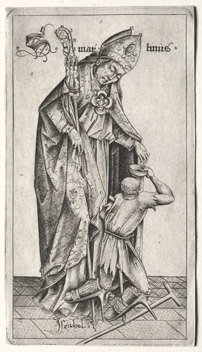 St. Martin by Israhel van Meckenem, print, 1465-1500