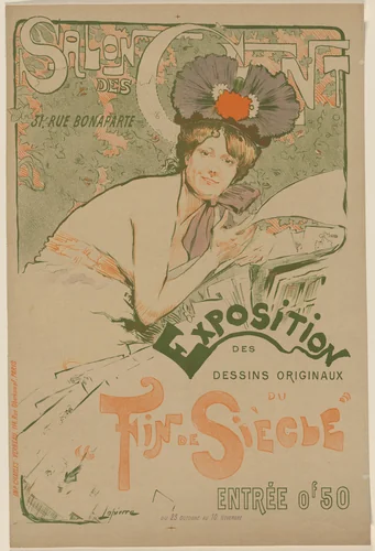 Salon des Cents, Exposition des dessins originaux du Fin de Siècle by Charles Lapierre, design, 1890