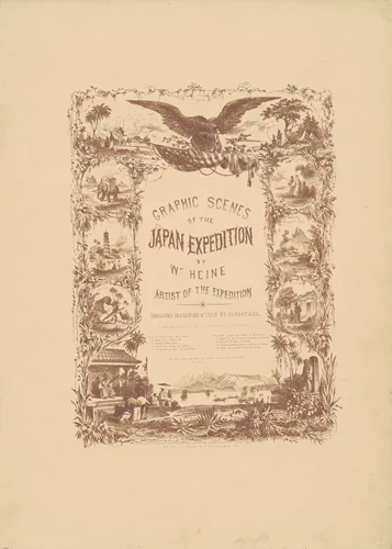 Illustrated Title Page by William Heine, portfolio, 1856