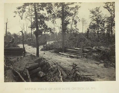 Battle Field of New Hope Church, GA, No. 1 by George Barnard, photograph, 1866
