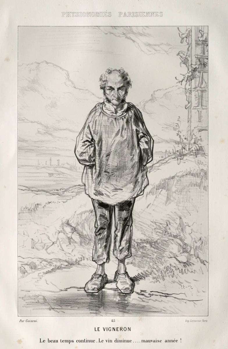 Le Vigneron by Paul Gavarni, print, 1852-1862
