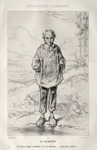 Le Vigneron by Paul Gavarni, print, 1852-1862