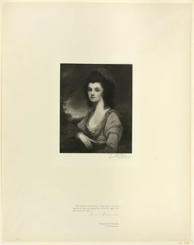 Portrait of Mrs. Davies, from Old English Masters by Timothy Cole, print, 1898