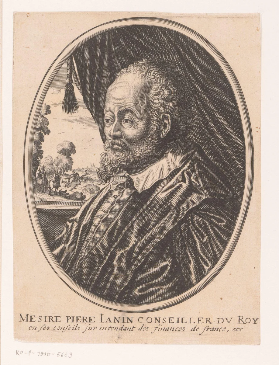 Portret van Pierre Jeannin by anonymous, print, 1610-1668