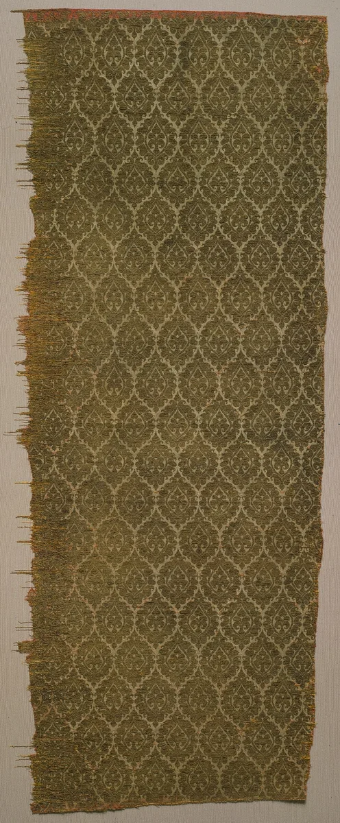 Textile with Palmettes by Unknown, textile, 1200-1399