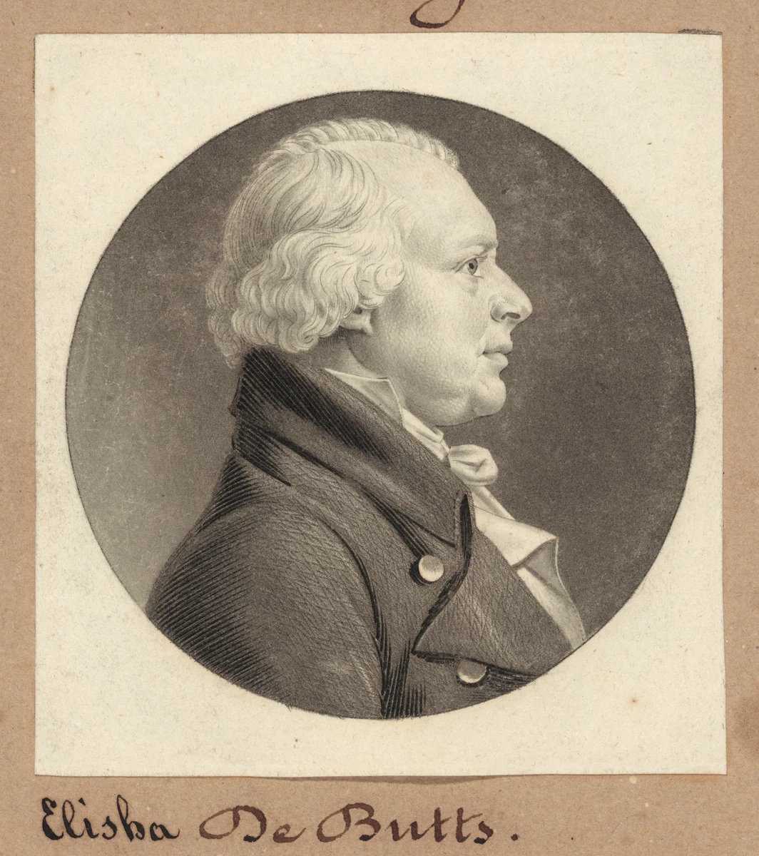 Samuel DeButts by Charles B. J. Févret de Saint-Mémin, print, 1805