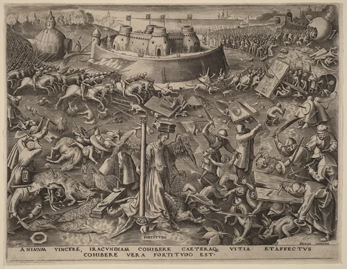 Fortitude by Philip Galle, print, 1559