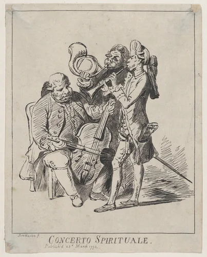 Concerto Spirituale by James Bretherton, print, 1773