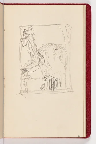 Page 33 by Gustav Klimt, sketchbook, 1898