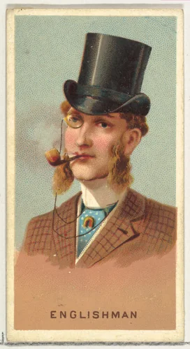Englishman, from World's Smokers series (N33) for Allen & Ginter Cigarettes by Allen & Ginter, print, 1888