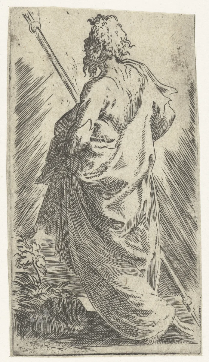 Apostel Jakobus de Meerdere by Parmigianino, print, 1524-1540