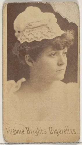 From the Actors and Actresses series (N45, Type 5) for Virginia Brights Cigarettes by Allen & Ginter, photograph, 1885-1891