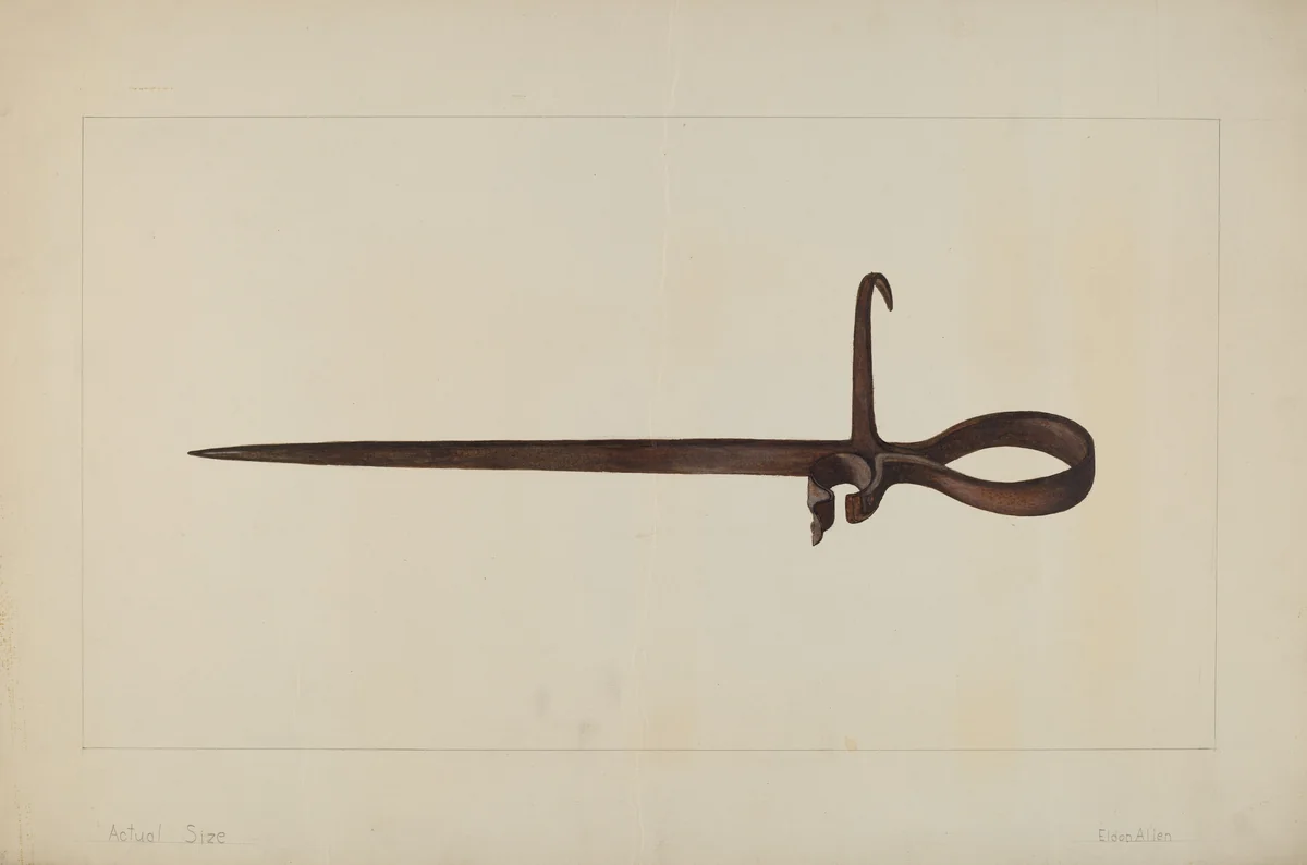 Candle Holder by Eldon Allen, index of american design, 1938