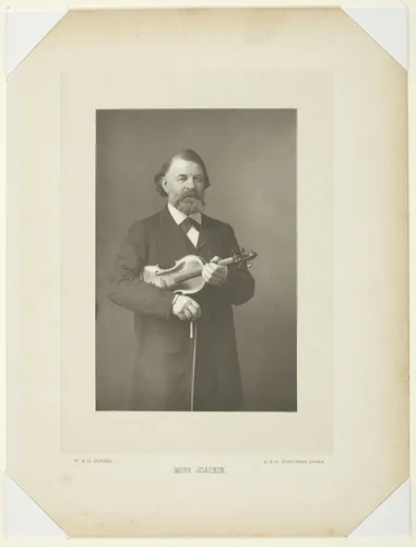 Herr Joseph Joachim by W. Downey and D. Downey, print, 1885