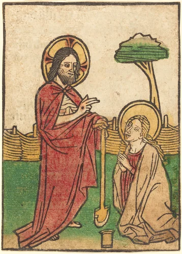 Noli me tangere by Ludwig of Ulm, print, 1390-1510