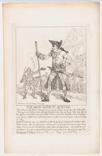 The Drum Major of Sedition by Thomas Rowlandson, print, 1784