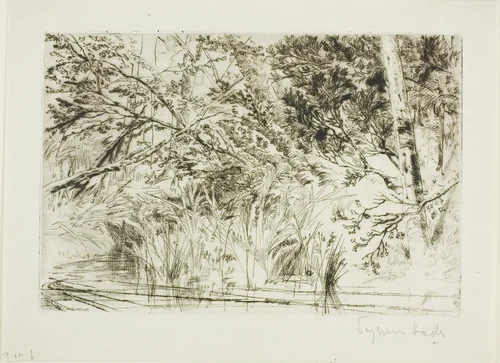 Mouth of a Brook, No. II by Francis Seymour-Haden, print, 1854-1864