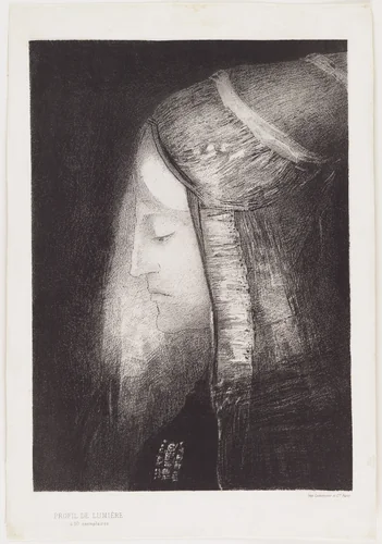 Profile of Light (Profil de Lumière) by Odilon Redon, print, 1886