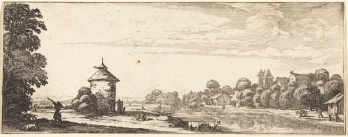 The Dovecot by Jacques Callot, print, 1633-1635