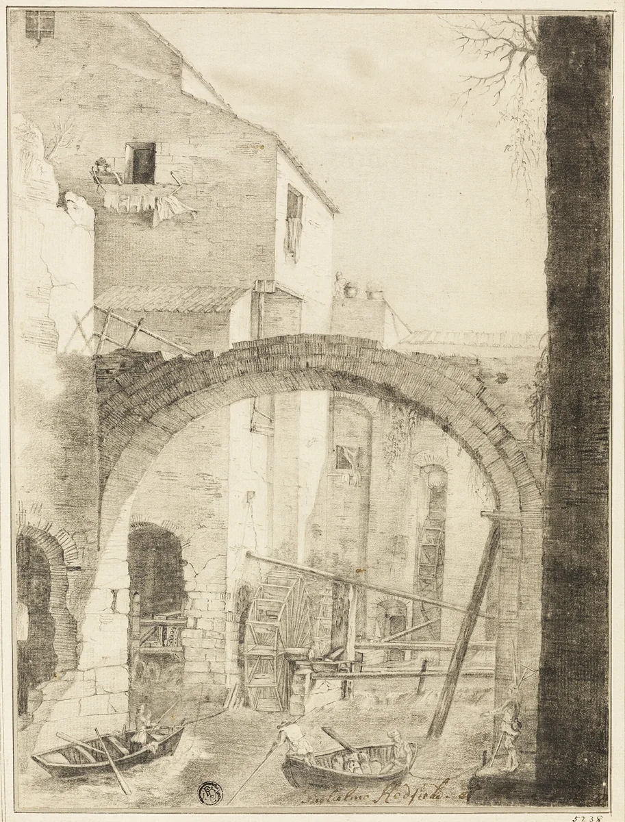 City Canal by George Hadfield, drawing, 1778