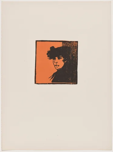Tête de femme (Head of a Woman) by Henri-Charles Guérard, print, 1895