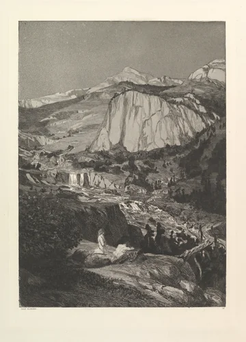 Mondnacht, from Intermezzi, plate 4 by Max Klinger, print, 1870-1920