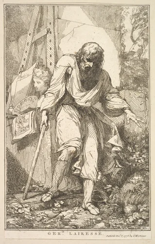 Gerard Lairesse, from "Fifteen Etchings Dedicated to Sir Joshua Reynolds" by John Hamilton Mortimer, print, 1778