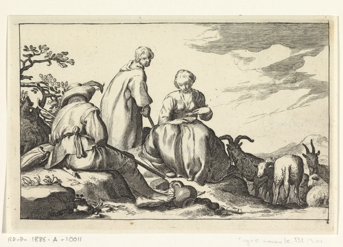Herders by anonymous, print, 1625-1718