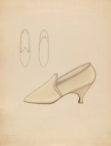 Wedding Slippers by Doris Beer, index of american design, 1936