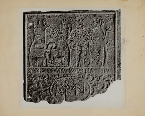 Pa. German Stove Plate by Charles Von Urban, index of american design, 1937