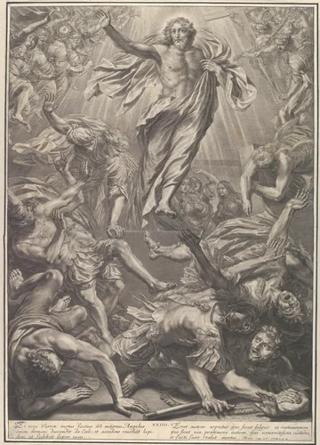 The Resurrection, from The Passion of Christ, plate 24 by Grégoire Huret, print, 1664