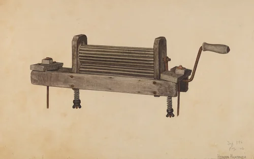 Clothes Wringer by Herndon Hightower, index of american design, 1939