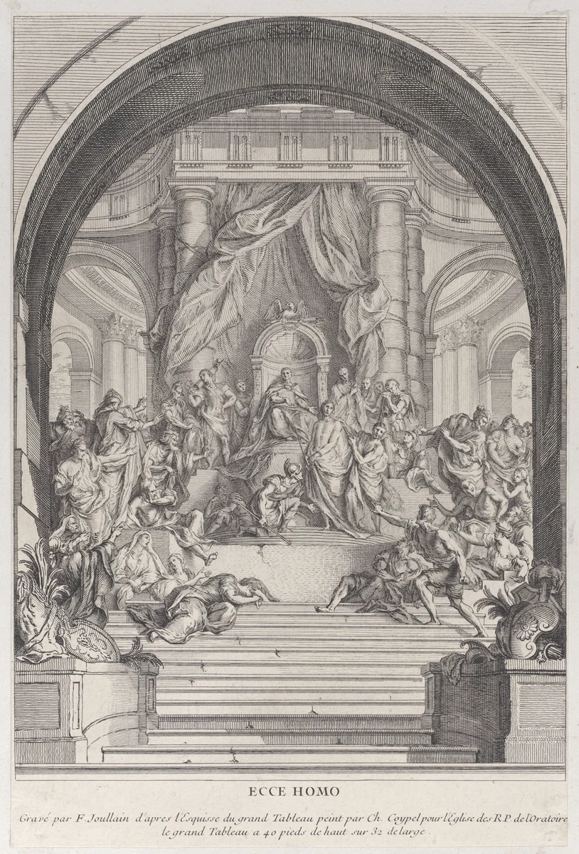 Ecce Homo by François Joullain, print, 1720-1762