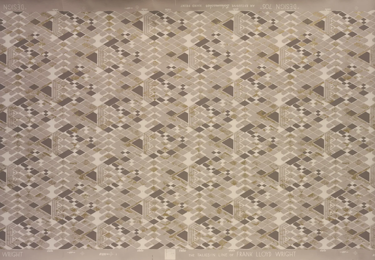 Design 705 by F. Schumacher and Co., print, 1900-1959