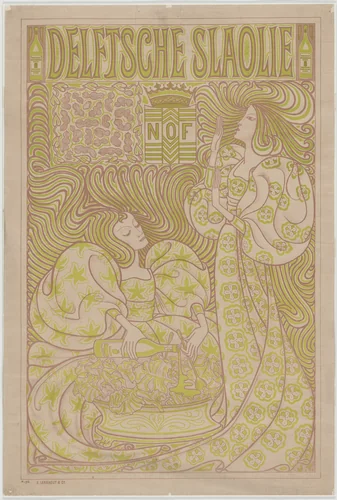 Delftsche Slaolie (Advertising Poster for the Dutch oil company Nederlandse Olie Fabriek [NOF]) by Jan Toorop, design, 1895